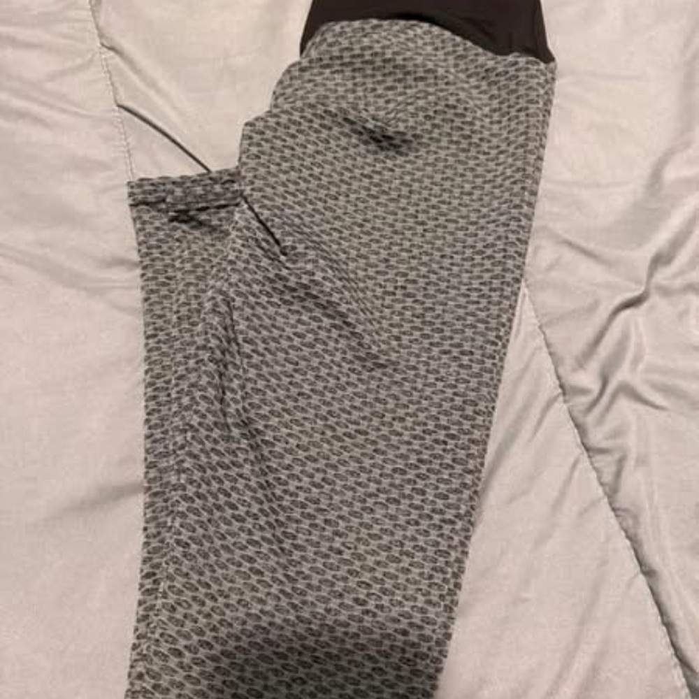 Gray Patterned Pants